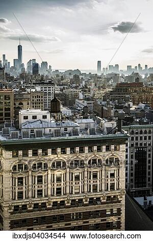 "Skyline Midtown and Downtown Manhattan, New York, United States, North America" View Large Photo Image Picture - "Skyline Midtown and Downtown Manhattan, New York, United States, North America". Fotosearch