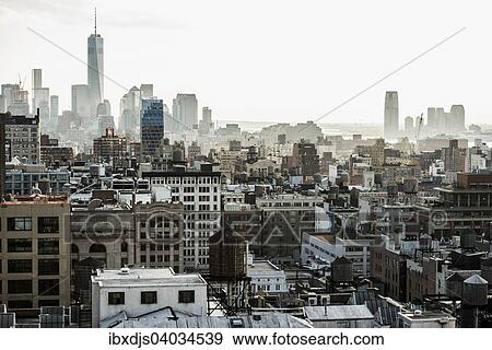 "Skyline Midtown and Downtown Manhattan, New York, United States, North America" View Large Photo Image Stock Photo - "Skyline Midtown and Downtown Manhattan, New York, United States, North America". Fotosearch