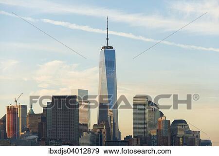 Stock Photo - "Skyline, morning light, Downtown, Manhattan, New York, United States, North America". Fotosearch