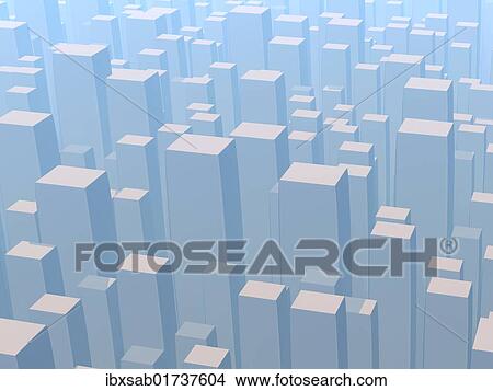 "Skyscrapers, abstract, 3D illustration" View Large Photo Image Picture - "Skyscrapers, abstract, 3D illustration". Fotosearch