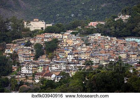 "Slum, Guararape favela, Rio de Janeiro, Brazil, South America" View Large Photo Image Stock Photograph - "Slum, Guararape favela, Rio de Janeiro, Brazil, South America". Fotosearch