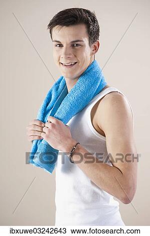 "Smiling young man after doing sport, Mannheim, Baden-Wurttemberg, Germany, Europe" View Large Photo Image Stock Image - "Smiling young man after doing sport, Mannheim, Baden-Wurttemberg, Germany, Europe". Fotosearch