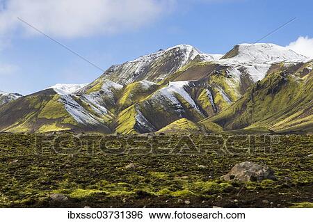 "Snow-capped mountains, Landmannalaugar, Southern Region, Iceland, Europe" View Large Photo Image Stock Photograph - "Snow-capped mountains, Landmannalaugar, Southern Region, Iceland, Europe". Fotosearch