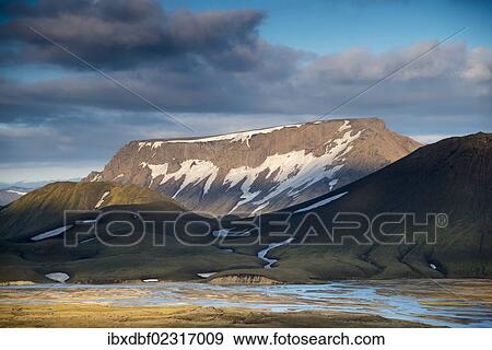 "Snow-capped rhyolite mountains, Joekulgilskvisl river, Landmannalaugar Fjallabak Nature Reserve, Highlands, Iceland, Europe" View Large Photo Image Stock Photo - "Snow-capped rhyolite mountains, Joekulgilskvisl river, Landmannalaugar Fjallabak Nature Reserve, Highlands, Iceland, Europe". Fotosearch
