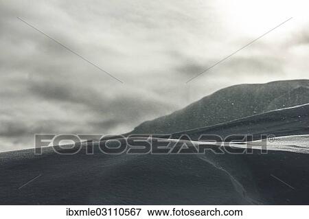 Stock Photo - "Snow drift, Upper Bavaria, Bavaria, Germany, Europe". Fotosearch