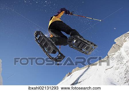 "Snowshoe hiker on the Fanes Alp, St. Vigil, Alto Adige, South Tyrol, Italy, Europe" View Large Photo Image Stock Image - "Snowshoe hiker on the Fanes Alp, St. Vigil, Alto Adige, South Tyrol, Italy, Europe". Fotosearch