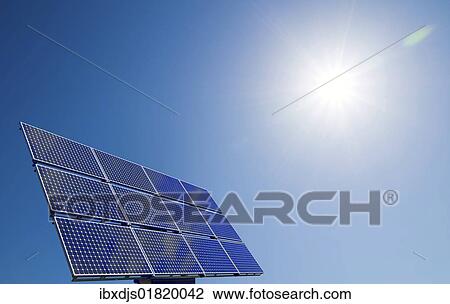 Solar panel with sun View Large Photo Image Stock Image - Solar panel with sun. Fotosearch