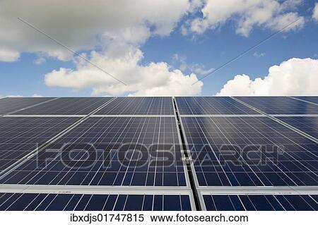 Stock Photography - "Solar plant near Freiburg im Breisgau, Baden-Wuerttemberg, Germany, Europe". Fotosearch