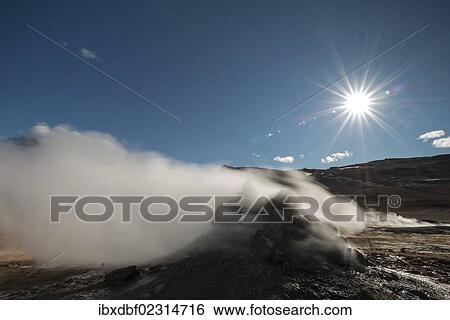 "Solfataras, fumaroles, sulfur and other minerals, steam, Hveraroend geothermal area, Namafjall mountains, Myvatn area, Norourland eystra, the north-east region, Iceland, Europe" View Large Photo Image Stock Photograph - "Solfataras, fumaroles, sulfur and other minerals, steam, Hveraroend geothermal area, Namafjall mountains, Myvatn area, Norourland eystra, the north-east region, Iceland, Europe". Fotosearch