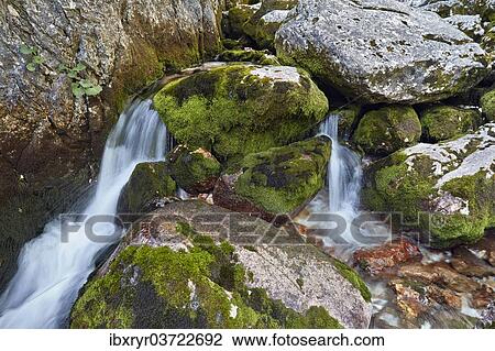 Stock Image - "Source of the Soca River, Nationalpark Triglav, Region Primorska, Slowenien, Zapodnem, Slovenia, Europe". Fotosearch