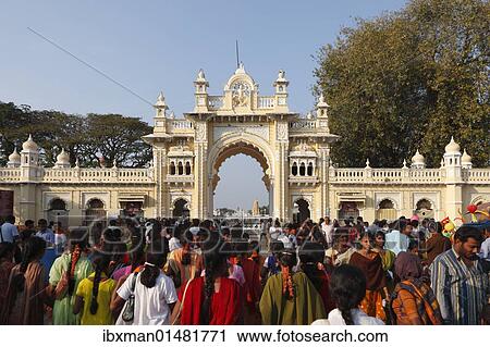 "South gate to the Maharaja's Palace Mysore Palace, Mysore, Karnataka, South India, India, South Asia, Asia" View Large Photo Image Stock Image - "South gate to the Maharaja's Palace Mysore Palace, Mysore, Karnataka, South India, India, South Asia, Asia". Fotosearch