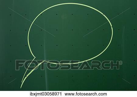"Speech bubble drawn with chalk on a blackboard, Germany, Europe" View Large Photo Image Stock Image - "Speech bubble drawn with chalk on a blackboard, Germany, Europe". Fotosearch