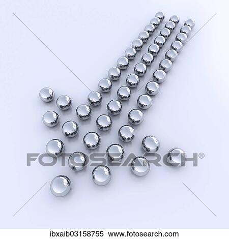 "Spheres forming an arrow, 3D illustration" View Large Photo Image Stock Photography - "Spheres forming an arrow, 3D illustration". Fotosearch