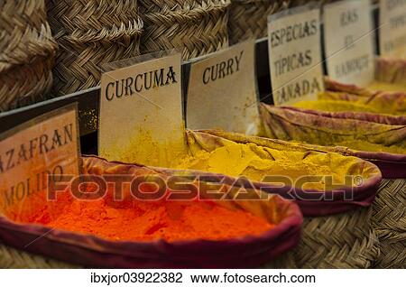 "Spices on the market, Granada province, Andalucia, Spain, Europe" View Large Photo Image Stock Image - "Spices on the market, Granada province, Andalucia, Spain, Europe". Fotosearch