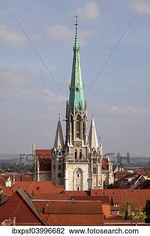 "Spire of Marienkirche Church in Muhlhausen, Unstrut Hainich district, Thuringia, Germany, Europe" View Large Photo Image Stock Image - "Spire of Marienkirche Church in Muhlhausen, Unstrut Hainich district, Thuringia, Germany, Europe". Fotosearch