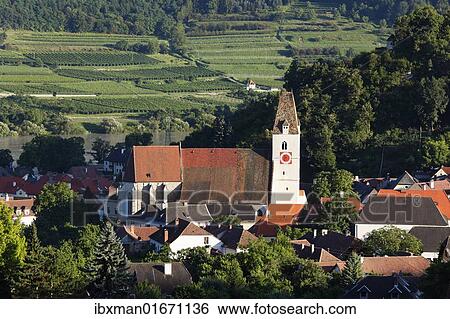 "Spitz with parish church and the Danube, Wachau, Waldviertel, Lower Austria, Austria, Europe" View Large Photo Image Stock Photograph - "Spitz with parish church and the Danube, Wachau, Waldviertel, Lower Austria, Austria, Europe". Fotosearch