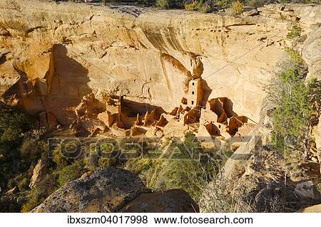"Square Tower House, cave dwellings of the Anasazi, Mesa Verde National Park, Colorado, United States, North America" View Large Photo Image Stock Photo - "Square Tower House, cave dwellings of the Anasazi, Mesa Verde National Park, Colorado, United States, North America". Fotosearch