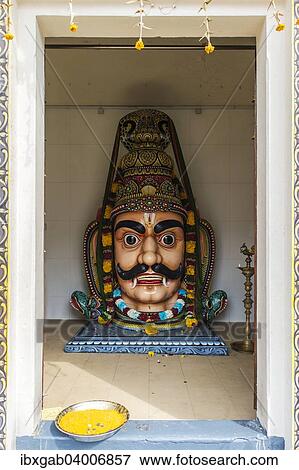 "Sri Aravan statue at Sri Mariamman or Mother Goddess Temple, Oldest Hindu Place of Worship, Chinatown, Singapore, Asia" View Large Photo Image Stock Photo - "Sri Aravan statue at Sri Mariamman or Mother Goddess Temple, Oldest Hindu Place of Worship, Chinatown, Singapore, Asia". Fotosearch