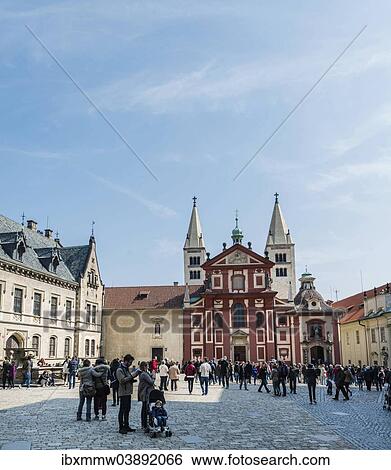 "St. George's Basilica, Prague Castle, Hradcany, Prague, Czech Republic, Europe" View Large Photo Image Stock Photograph - "St. George's Basilica, Prague Castle, Hradcany, Prague, Czech Republic, Europe". Fotosearch