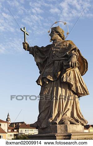 "St. John of Nepomuk, Old Main Bridge, Wuerzburg, Lower Franconia, Franconia, Bavaria, Germany, Europe, PublicGround, Europe" View Large Photo Image Picture - "St. John of Nepomuk, Old Main Bridge, Wuerzburg, Lower Franconia, Franconia, Bavaria, Germany, Europe, PublicGround, Europe". Fotosearch