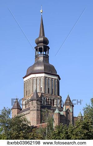 "St. Mary's Church from 1298, old town, Stralsund, Mecklenburg-Western Pomerania, Germany, Europe" View Large Photo Image Stock Photo - "St. Mary's Church from 1298, old town, Stralsund, Mecklenburg-Western Pomerania, Germany, Europe". Fotosearch
