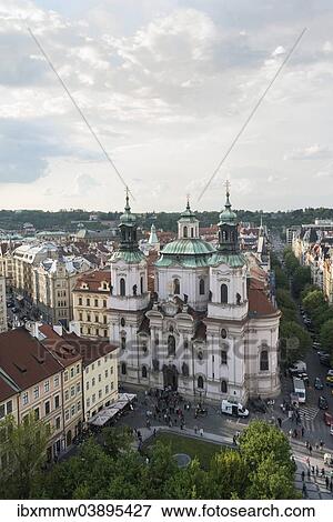 "St Nicholas Church, Old Town Square, Prague, Czech Republic, Europe" View Large Photo Image Stock Photo - "St Nicholas Church, Old Town Square, Prague, Czech Republic, Europe". Fotosearch
