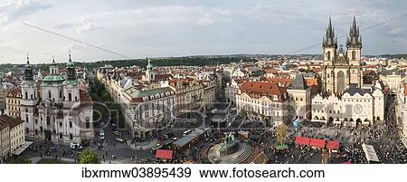 "St. Nicholas Church, Tyn Church or Church of Our Lady in front of Tyn, Old Town Square, panoramic view, Prague, Czech Republic, Europe" View Large Photo Image Stock Photo - "St. Nicholas Church, Tyn Church or Church of Our Lady in front of Tyn, Old Town Square, panoramic view, Prague, Czech Republic, Europe". Fotosearch