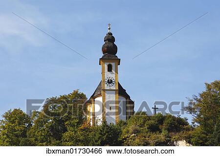 "St. Pancras Church in Karlstein near Bad Reichenhall, Berchtesgadener Land district, Upper Bavaria, Germany, Europe" View Large Photo Image Stock Photograph - "St. Pancras Church in Karlstein near Bad Reichenhall, Berchtesgadener Land district, Upper Bavaria, Germany, Europe". Fotosearch