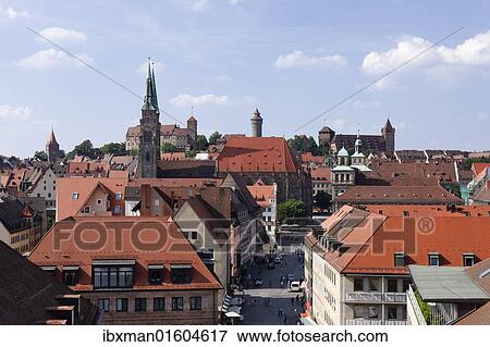 "St. Sebaldus Church and Nuremberg Castle, Nuremberg, Middle Franconia, Franconia, Bavaria, Germany, Europe" View Large Photo Image Stock Photo - "St. Sebaldus Church and Nuremberg Castle, Nuremberg, Middle Franconia, Franconia, Bavaria, Germany, Europe". Fotosearch