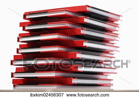Stack of notebooks View Large Photo Image Stock Photo - Stack of notebooks. Fotosearch