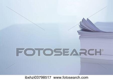 Stack of paper View Large Photo Image Stock Photo - Stack of paper. Fotosearch
