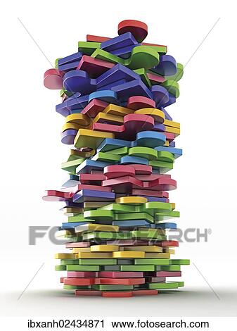 Stacked colorful pieces of a puzzle View Large Photo Image Stock Image - Stacked colorful pieces of a puzzle. Fotosearch