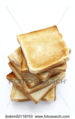 "Stacked slices of toast, toasted slices of bread" View Large Photo Image Stock Image - "Stacked slices of toast, toasted slices of bread". Fotosearch