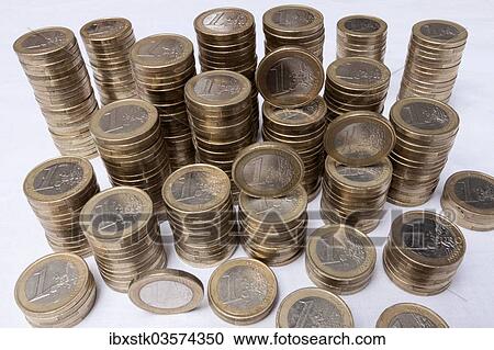 "Stacks of euro coins, Germany, Europe" View Large Photo Image Stock Image - "Stacks of euro coins, Germany, Europe". Fotosearch