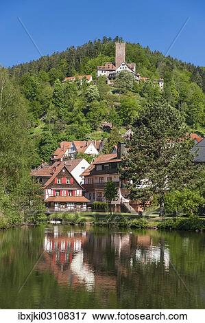 "Stadtsee lake with Burg Liebenzell Castle, Bad Liebenzell, Nordschwarzwald, Schwarzwald, Baden-Wurttemberg, Germany, Europe" View Large Photo Image Stock Photo - "Stadtsee lake with Burg Liebenzell Castle, Bad Liebenzell, Nordschwarzwald, Schwarzwald, Baden-Wurttemberg, Germany, Europe". Fotosearch