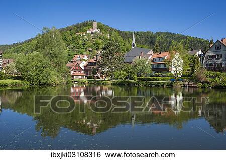 "Stadtsee lake with Burg Liebenzell Castle, Bad Liebenzell, Nordschwarzwald, Schwarzwald, Baden-Wurttemberg, Germany, Europe" View Large Photo Image Stock Photograph - "Stadtsee lake with Burg Liebenzell Castle, Bad Liebenzell, Nordschwarzwald, Schwarzwald, Baden-Wurttemberg, Germany, Europe". Fotosearch