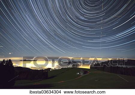 "Star traces above Gupf AR, near Rehetobel, Canton of Appenzell Innerrhoden, Switzerland, Europe" View Large Photo Image Picture - "Star traces above Gupf AR, near Rehetobel, Canton of Appenzell Innerrhoden, Switzerland, Europe". Fotosearch