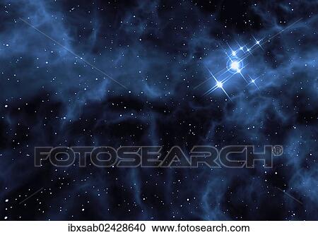 "Starry sky with distant galaxy, 3D illustration" View Large Photo Image Stock Image - "Starry sky with distant galaxy, 3D illustration". Fotosearch