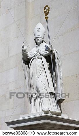 "Statue, facade, Salzburg Cathedral, historic centre, Salzburg, Austria, Europe" View Large Photo Image Stock Image - "Statue, facade, Salzburg Cathedral, historic centre, Salzburg, Austria, Europe". Fotosearch