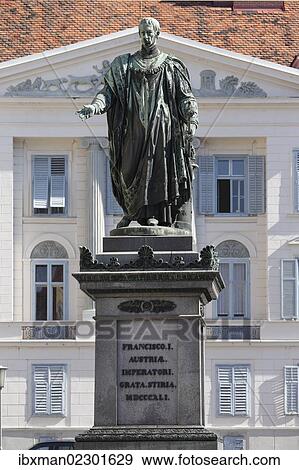 "Statue of Emperor Franz I of Austria, Freiheitsplatz square, Graz, Styria, Austria, Europe" View Large Photo Image Stock Photo - "Statue of Emperor Franz I of Austria, Freiheitsplatz square, Graz, Styria, Austria, Europe". Fotosearch