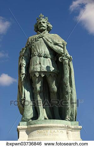 "Statue of King Nagy Lajos, Hosok tere or Heroes' Square, Budapest, Hungary, Europe" View Large Photo Image Stock Photograph - "Statue of King Nagy Lajos, Hosok tere or Heroes' Square, Budapest, Hungary, Europe". Fotosearch