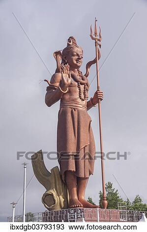 "Statue of Lord Shiva, a Hindu deity, Grand Bassin, Mauritius, Africa" View Large Photo Image Stock Image - "Statue of Lord Shiva, a Hindu deity, Grand Bassin, Mauritius, Africa". Fotosearch
