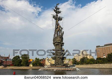 "Statue of Peter the Great, Moskva River, Moscow, Russia, Europe" View Large Photo Image Picture - "Statue of Peter the Great, Moskva River, Moscow, Russia, Europe". Fotosearch