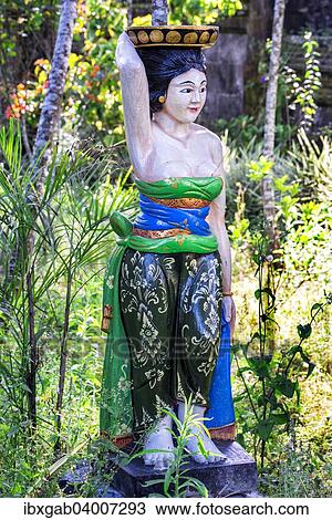 Stock Image - "Statue, Pura Ulun Danu Batur Temple, Bali, Indonesia, Asia". Fotosearch