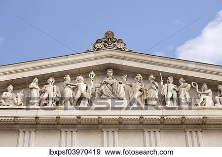 "Statues on the facade of the Walhalla memorial, in Donaustauf, Bavaria, Germany, Europe" View Large Photo Image Stock Photo - "Statues on the facade of the Walhalla memorial, in Donaustauf, Bavaria, Germany, Europe". Fotosearch