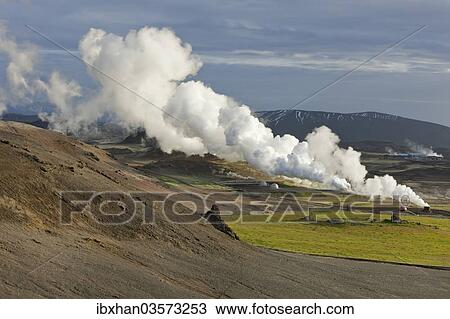 "Steam column in geothermal area, Skutustaoir, Northeastern Region, Iceland, Europe" View Large Photo Image Stock Image - "Steam column in geothermal area, Skutustaoir, Northeastern Region, Iceland, Europe". Fotosearch