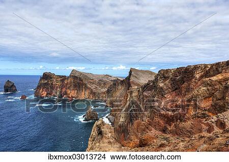"Steep cliffs on the volcanic peninsula of Ponta de Sao Lourenco, nature reserve, Funchal, Canical, Ilha da Madeira, Portugal, Europe" View Large Photo Image Picture - "Steep cliffs on the volcanic peninsula of Ponta de Sao Lourenco, nature reserve, Funchal, Canical, Ilha da Madeira, Portugal, Europe". Fotosearch