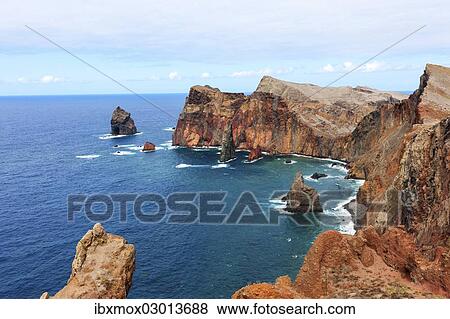 "Steep cliffs on the volcanic peninsula of Ponta de Sao Lourenco, nature reserve, Funchal, Canical, Ilha da Madeira, Portugal, Europe" View Large Photo Image Stock Photo - "Steep cliffs on the volcanic peninsula of Ponta de Sao Lourenco, nature reserve, Funchal, Canical, Ilha da Madeira, Portugal, Europe". Fotosearch
