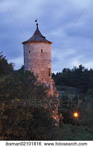 "Steinerner Beutel fortified tower, Waischenfeld castle, Little Switzerland, Upper Franconia, Franconia, Bavaria, Germany, Europe, PublicGround, Europe" View Large Photo Image Stock Photograph - "Steinerner Beutel fortified tower, Waischenfeld castle, Little Switzerland, Upper Franconia, Franconia, Bavaria, Germany, Europe, PublicGround, Europe". Fotosearch