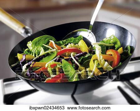 Stirfry cooking in a wok View Large Photo Image Stock Image - Stirfry cooking in a wok. Fotosearch